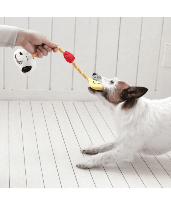[PET PARADISE] Snoopy & Friends Rope Toy– Squeaky Plush Dog Toy - Image 9