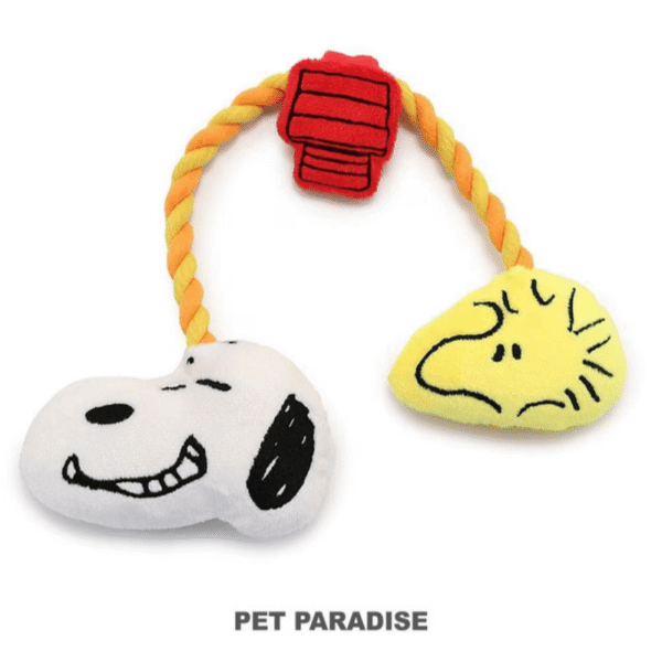 [PET PARADISE] Snoopy & Friends Rope Toy– Squeaky Plush Dog Toy