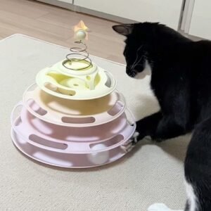 biteme-cat-3-tier-track-ball-toy-2colors